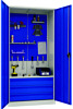 Szafa warsztatowa Economy 1900x950x500mm, 1 pka, 3 szuflady, 4 tablice perforowane