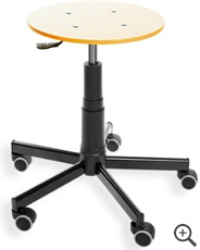 Taboret warsztatowy, podstawa metalowa