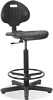 Krzesło produkcyjne NARGO Ringbase, z poliuretanu , z pierścieniem na stopy