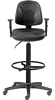 Krzesło laboratoryjne LABO-RB-BL TS06 GTP46, z podłokietnikami, wysokie